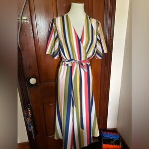 ModCloth Rainbow Wrap Dress
